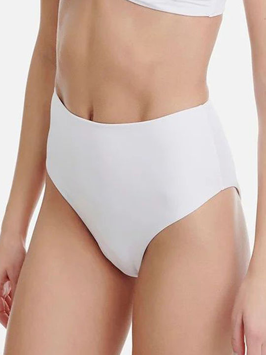 SugarFree Bikini Alunecare Talie înaltă Alb