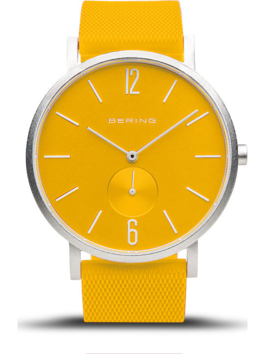 Bering Time Men's Watch 40mm Battery with Yello...