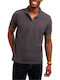 Men's Short Sleeve Grey Polo Blouse