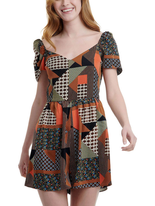 De Damă Mâneca scurta Short întreg Multicolor