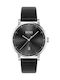 Hugo Boss Confidence Watch Battery with Black Leather Strap