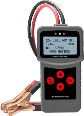 Lancol Micro-200Pro Digitale Batterietester mit Krokodilklemmen