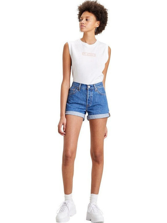 501 Women's Jean High-waisted Shorts Blue