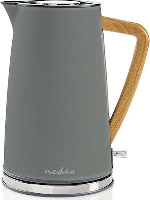 Nedis Wasserkocher 1.7Es 2200W Grau