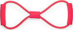 144806 Bandă de rezistență pentru exerciții Figura 8 cu mânere Roșu