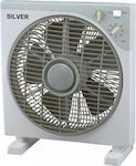 Silver KTY30-A Ανεμιστήρας Box Fan 50W Διαμέτρου 30cm