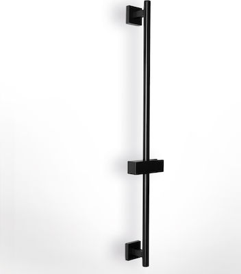 La Torre Flute Shower Slider Rail Black Matt