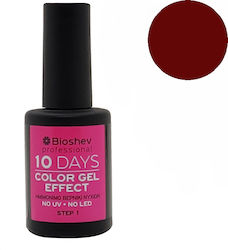 Bioshev Professional 10 Days Color Gel Effect Gloss Βερνίκι Νυχιών Μακράς Διαρκείας Μπορντό 230 11ml
