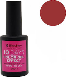 Bioshev Professional 10 Days Color Gel Effect Gloss Βερνίκι Νυχιών Μακράς Διαρκείας Κόκκινο 235 11ml