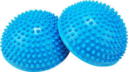 Tunturi Balance Pods Pair Balance Ball Blue Height 8cm with Diameter 16cm