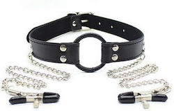 Toyz4lovers Ring Gag & Nipples Clamps