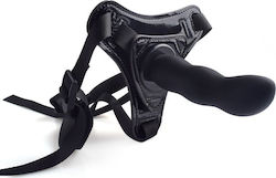 Toyz4lovers Real Safe Stap-on Active Love Harness με Dildo 12.50cm σε Μαύρο Χρώμα