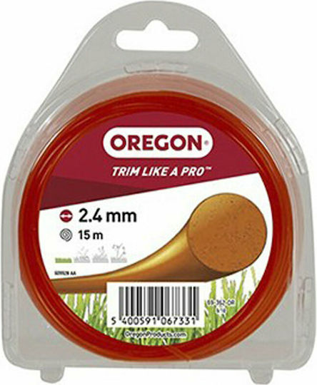 Oregon 000052 Μεσινέζα Στρογγυλή Μήκους 15m και Πάχους 2.4mm