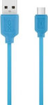 XO NB36 1m Regular USB 2.0 to micro USB Cable Blue