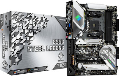 ASRock B550 Steel Legend Motherboard ATX με AMD AM4 Socket