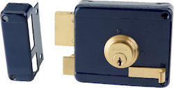 Domus Κουτιαστή Κλειδαριά με Αντίκρυσμα Αριστερά σε Μπλε Χρώμα