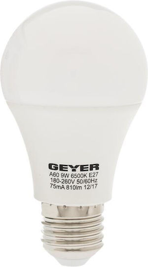 Geyer Λάμπα LED 10W 109mm για Ντουί E27 και Σχήμα A60 Φυσικό Λευκό 1055lm