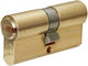 Domus Zylinderschloss Sicherheits Proton 62mm (31-31) mit 5 Schlüssel Gold