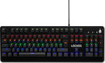 Spartan Gear Lochos Gaming Μηχανικό Πληκτρολόγιο με Xinda Blue διακόπτες και RGB φωτισμό (Αγγλικό US)