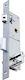 Domus Inox Recessed Lock Front door Recessed Locks with Cylinder and Center 35mm Silver Left