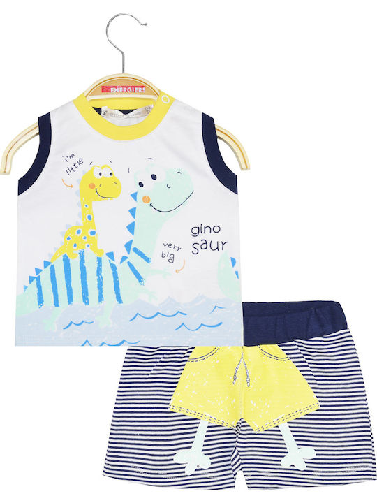 Energiers Kinder Set mit Shorts Sommer 2Stück Blau