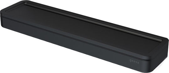 Geesa Frame Montat pe perete Raft Baie Metal 26x6.5x2.5cm Negru Mat Neagră