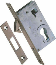 Cisa Recessed Lock Safe deposit box with Cylinder and Center 40mm Silver