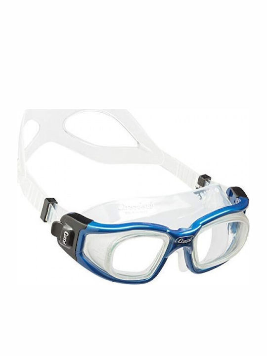 CressiSub Galileo Swimming Goggles Adults with Anti-fog Lenses Blue