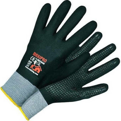 Rostaing MaxiPro Safety Glofe Nitrile Garden Black