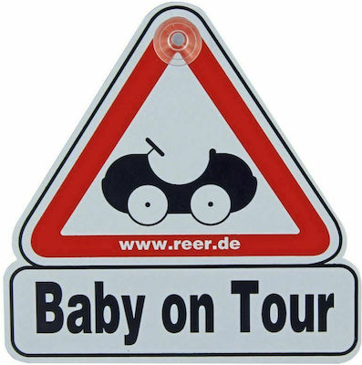 Reer Boy / Girl Baby on Board Car Sign Λευκό with Suction Cup 80210