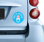 Boy Baby on Board Car Sign Μπλε Sticker No 35