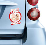 Boy Baby on Board Car Sign Κόκκινο Sticker