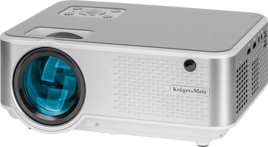 Kruger & Matz V-LED10 KM0370 Projector LCD HD LED Lamp with Built-in Speakers Gray