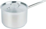 Διανομική Stainless Sauce Pan Capacity 3lt with Diameter 18cm and Height 11cm.