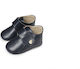 Babywalker Δερμάτινα Derby Βαπτιστικά Δερμάτινα Sneakers Αγκαλιάς Μπλε