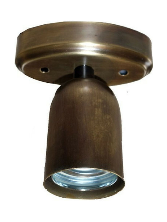 DITS Lighting Dits Lighting Single Spot with Socket E27 in Bronze Color