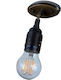 DITS Lighting Dits Lighting Μονό Σποτ με Ντουί E27 σε Μπρούτζινο Χρώμα