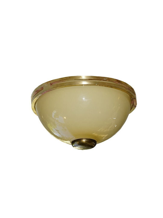 DITS Lighting Murano Glass Ceiling Mount Light 21cm Bronze with Socket G9