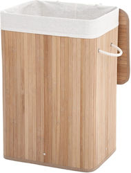 Songmics Καλάθι Απλύτων Bamboo Πτυσσόμενο 72lt με Καπάκι 40x30x60cm Μπεζ