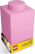 Joy-Toy LED Kinder Dekorative Lampe Lego Brick Rosa 8x8x15εκ.