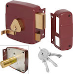 Cisa Boxed Lock in color Red