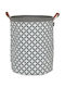 Sealskin Diamonds Laundry Basket Fabric 35x35x50cm Gray