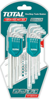 Total Set mit 18 Torx-Schlüsseln