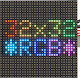 GloboStar Κυλιόμενη Πινακίδα LED Μονής Όψης 20x20cm RGB