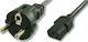 Powertech Schuko - IEC C13 Cable 1.5m Black (CAB-P002)