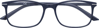 Zippo Men's Reading Glasses +3.50 in Navy Blue color 31Z-B24-BLU350