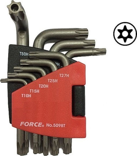 Force T-Shaped Torx Wrench T10 9pcs