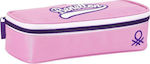 Benetton Fabric Pencil Case Safta with 1 Compartment Pink