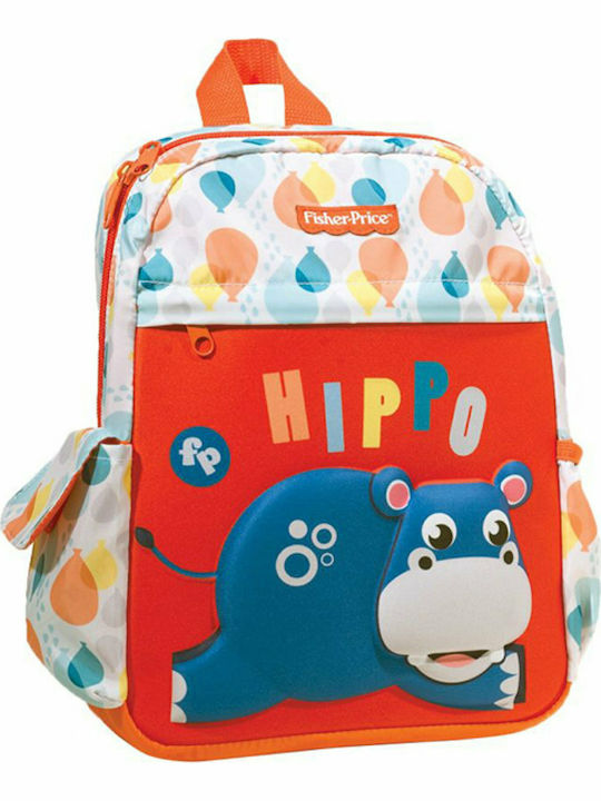 Fisher Price Hippo Σχολική Τσάντα Πλάτης Νηπιαγωγείου Πολύχρωμη 12lt