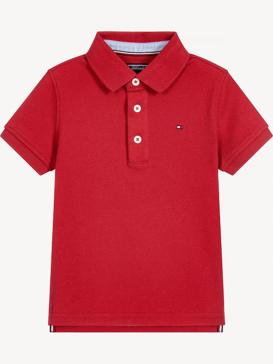 Tommy Hilfiger Παιδικό Polo Κοντομάνικο Κόκκινο